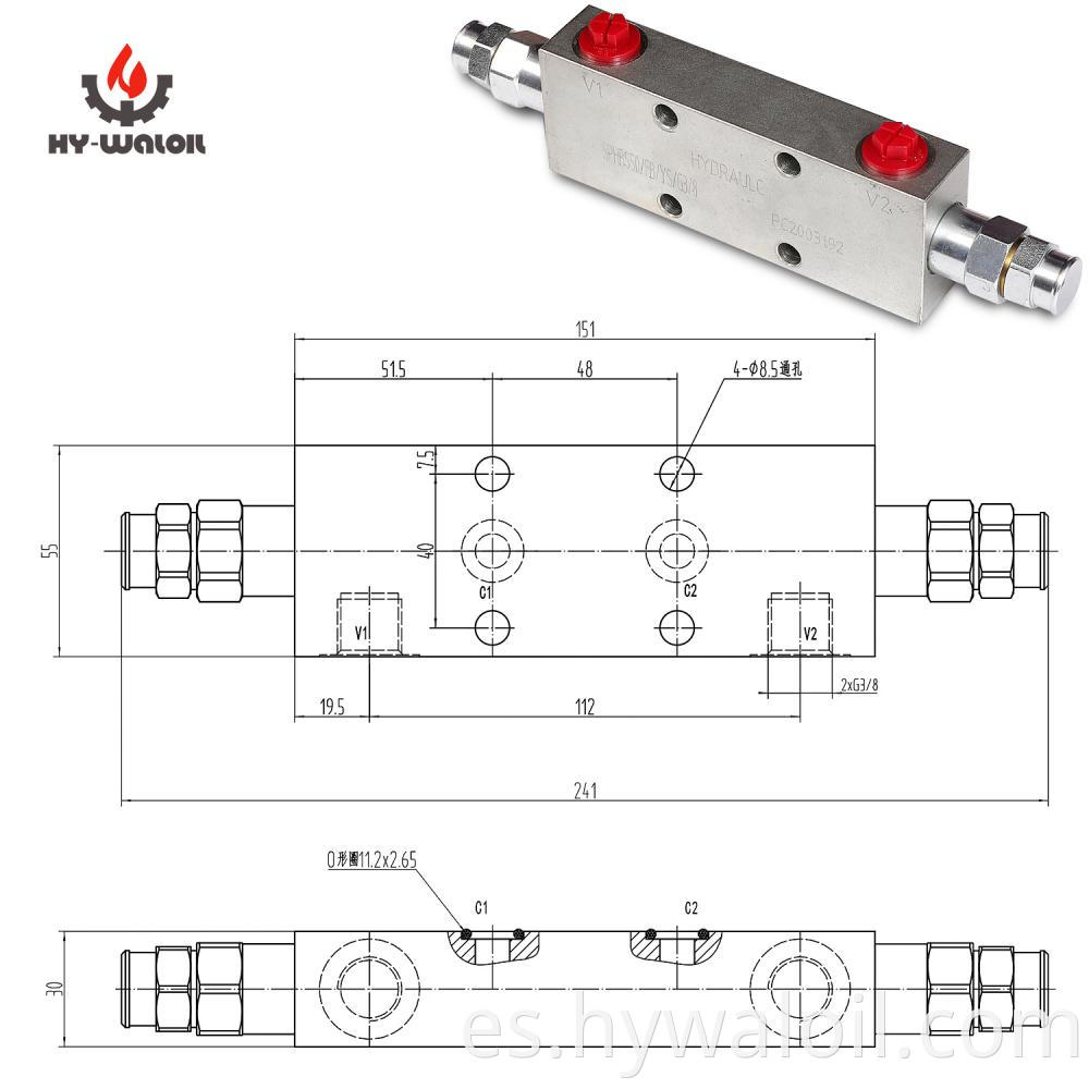 Counterbalance Valve For Open Center